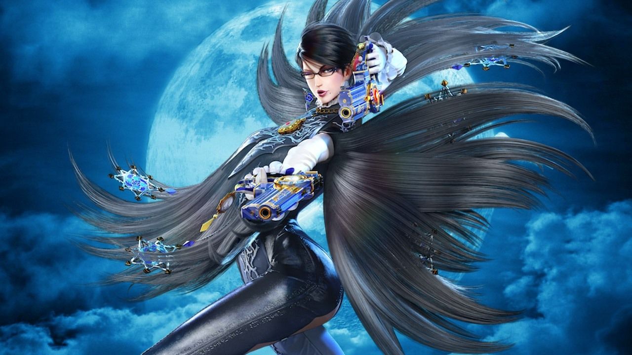 Screenshot of Bayonetta 2's key art.