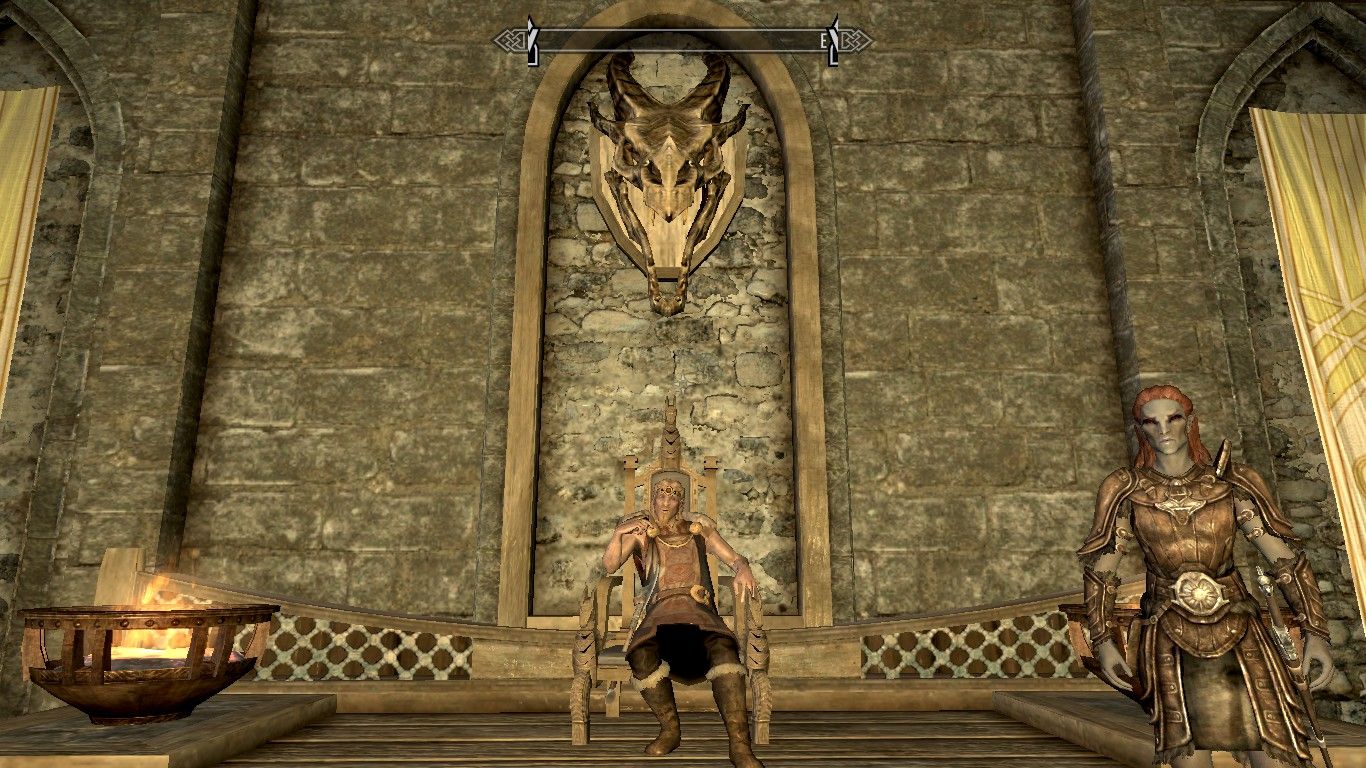 Numinex mounted above Jarl (Skyrim)