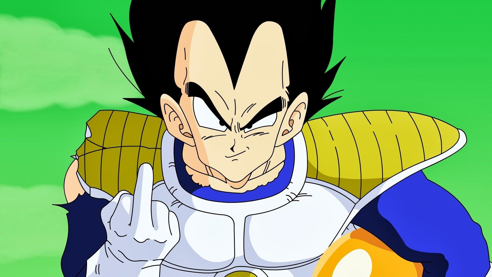 Vegeta middle finger