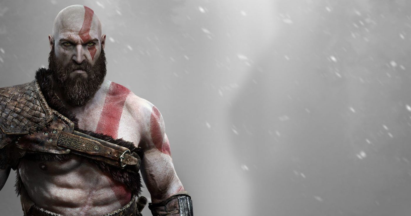 God of War Kratos in the snow