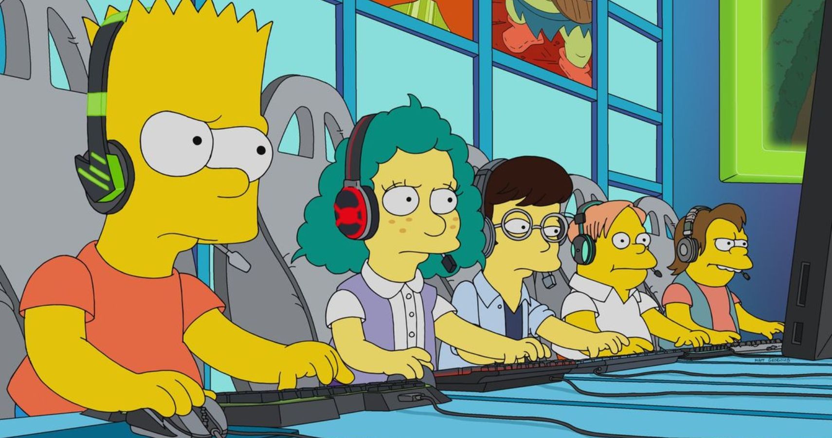 Bart Simpson gaming