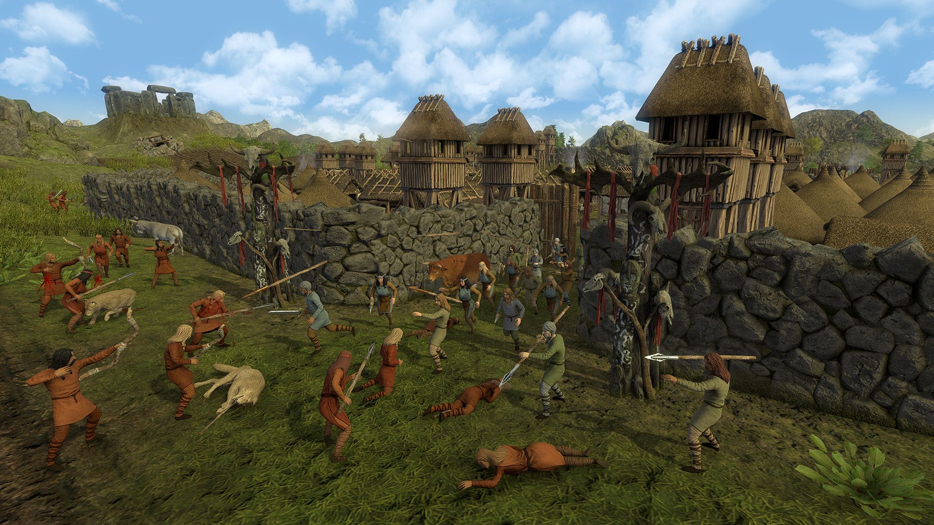 Dawn of Man invaders attacking