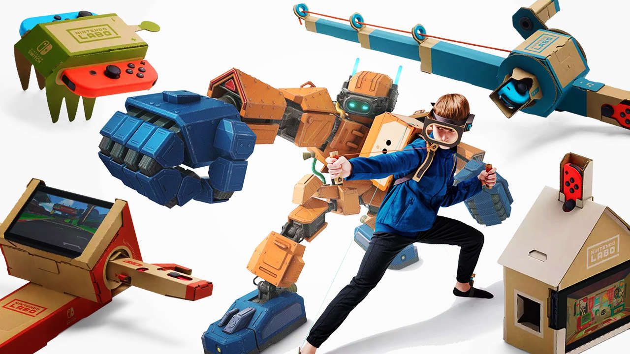 Promo shot of nintendo labo robo.