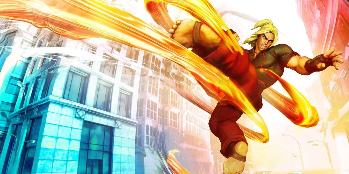 image of Ken kicking from Street Fighter V
