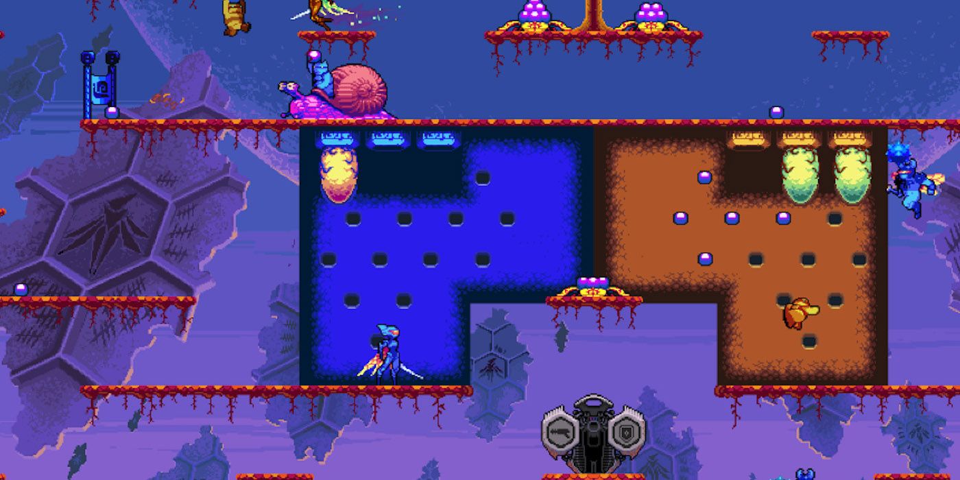 Showing the vaguely MOBA-esque gameplay from Killer Queen 