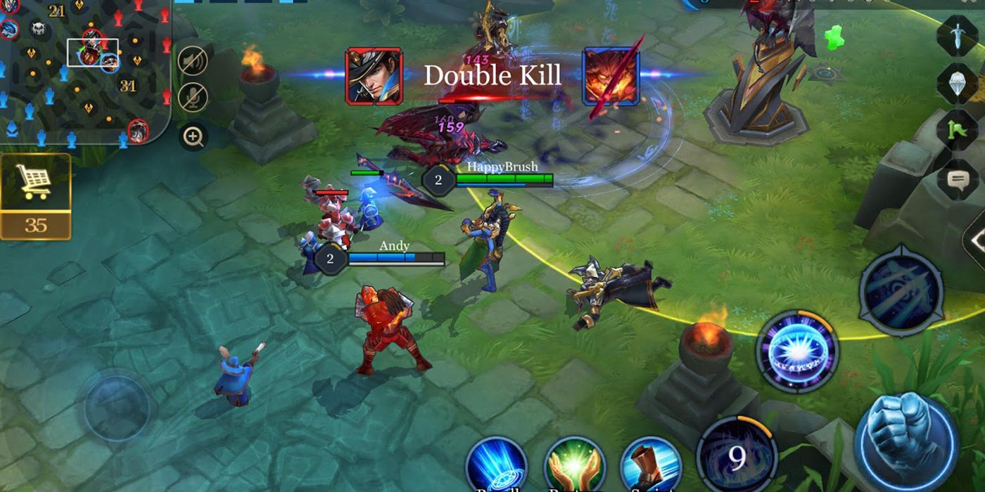 A Gameplay Screenshot Of Arena Of Valor Online