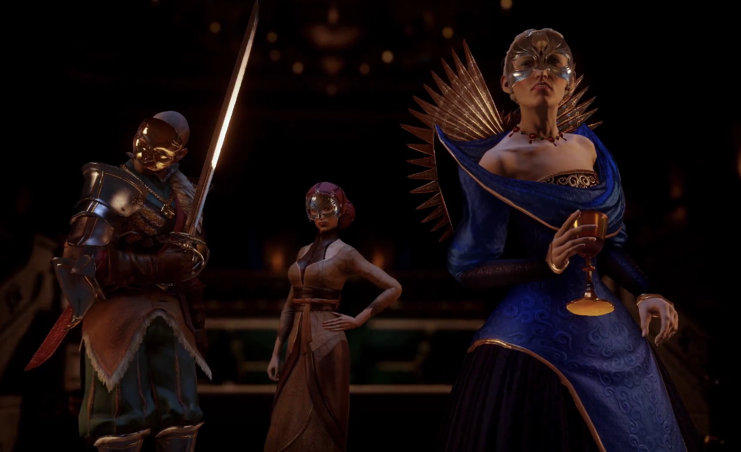Dragon Age: Empress Celene, Ambassador Briala, and Duke Gaspard as seen in Wicked Eyes and Wicked Hearts