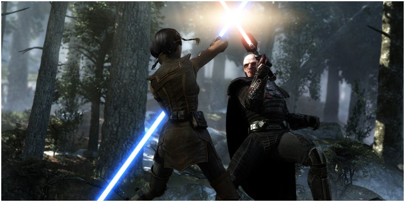 Star Wars The Old Republic MMO Jedi And Sith Fighting