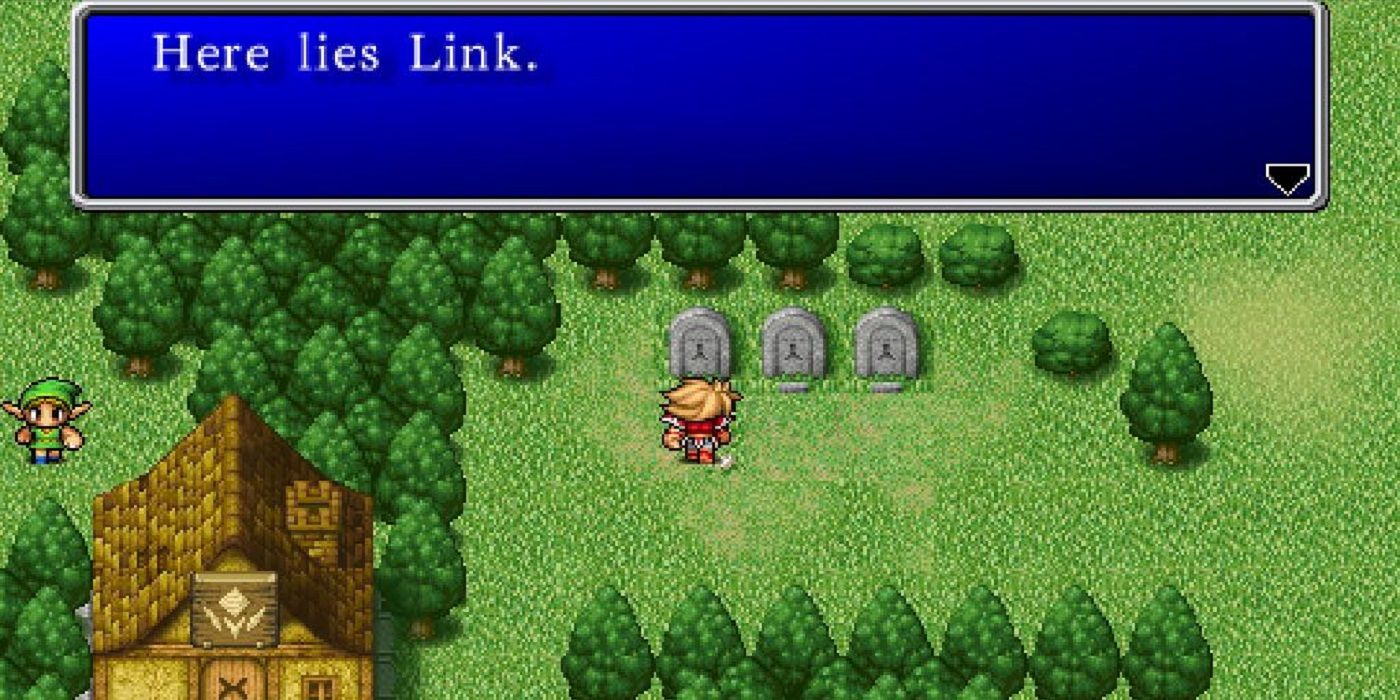 Final Fantasy PSP here lies Link
