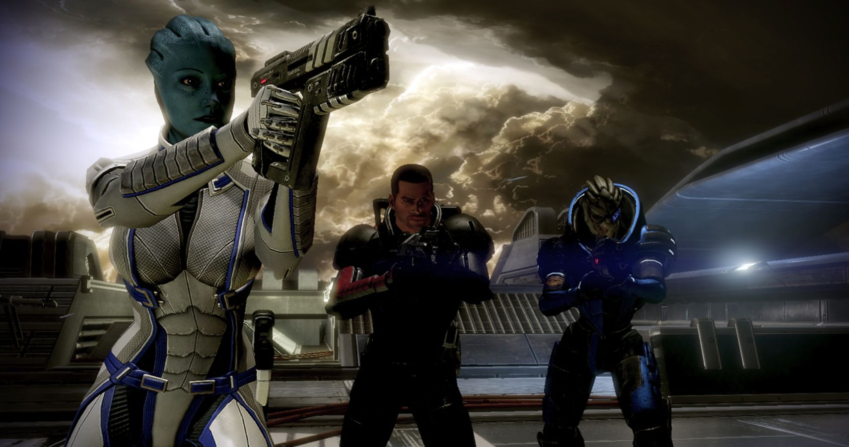 Mass Effect 2 Lair Of The Shadow Broker DLC Liara Shepard Garuss