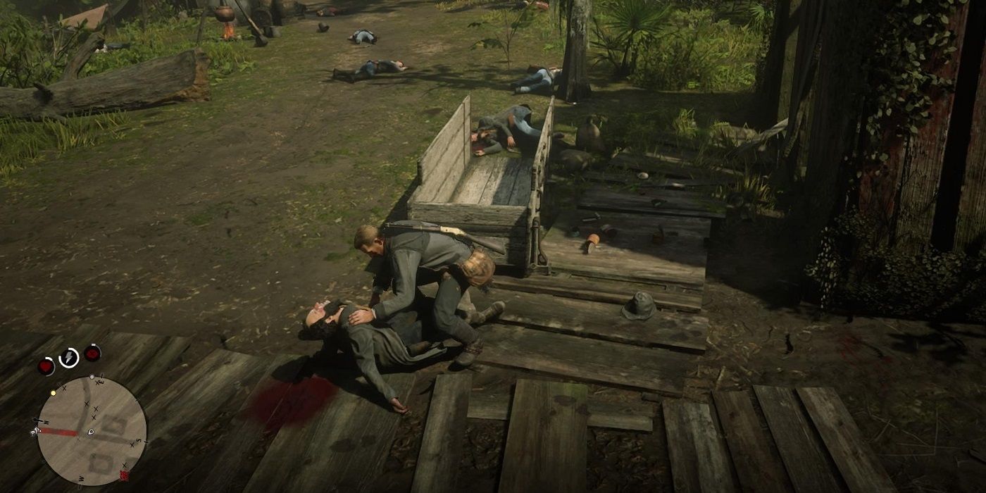 Red Dead 2 Looting bodies
