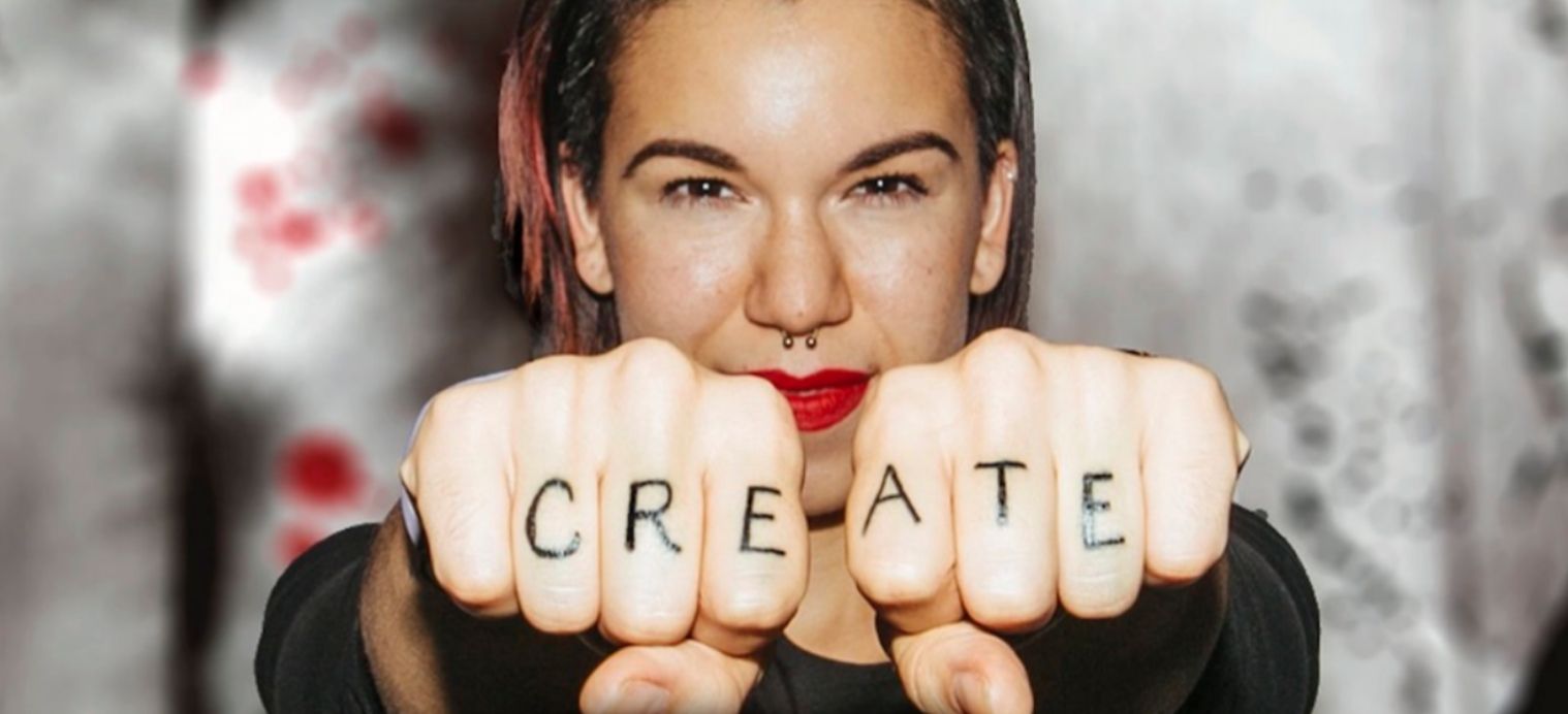 Woman With Create On Her Knuckles From ESA Foundation We Are Campaign
