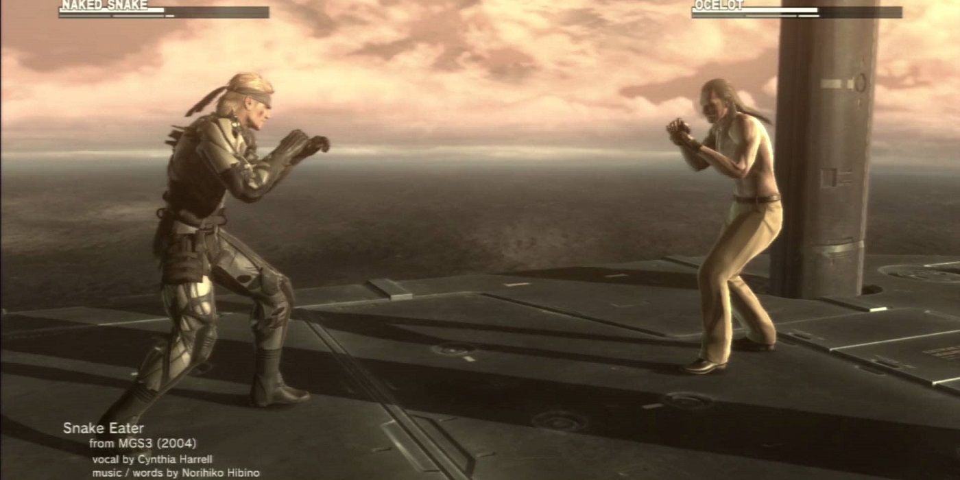 Metal Gear Solid 4 last boss fight solid snake versus liquid ocelot