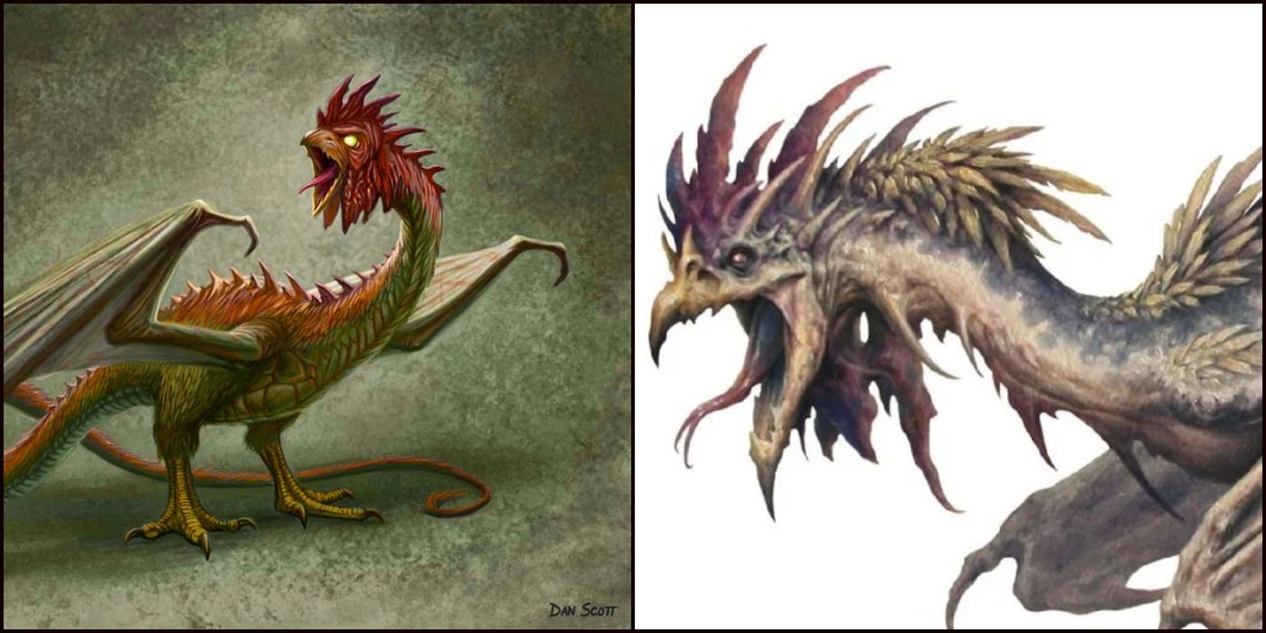 images of a Pyrolisk from Dungeons and Dragons
