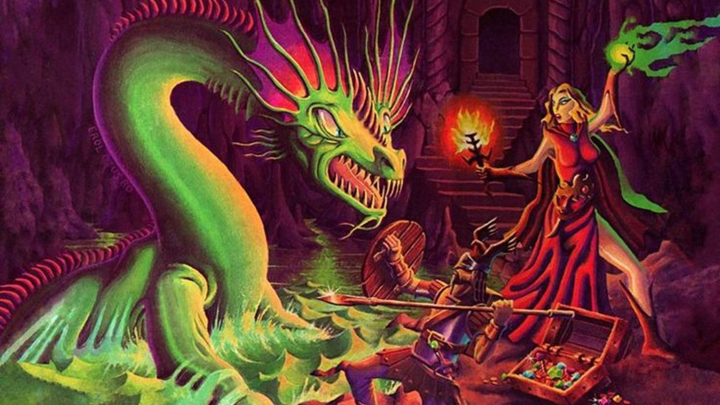 a wizard and a dragon