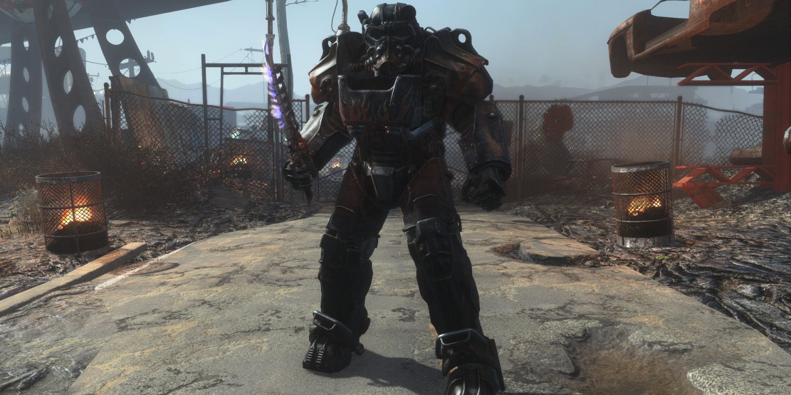 power armor soldier standing still, fallout 4