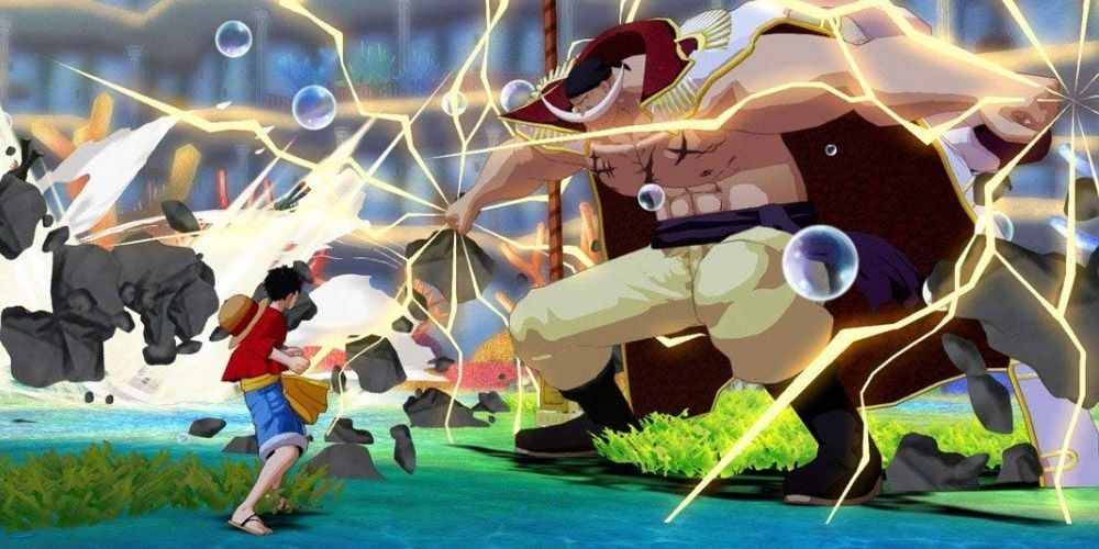 one piece unlimited world red luffy and whitebeard