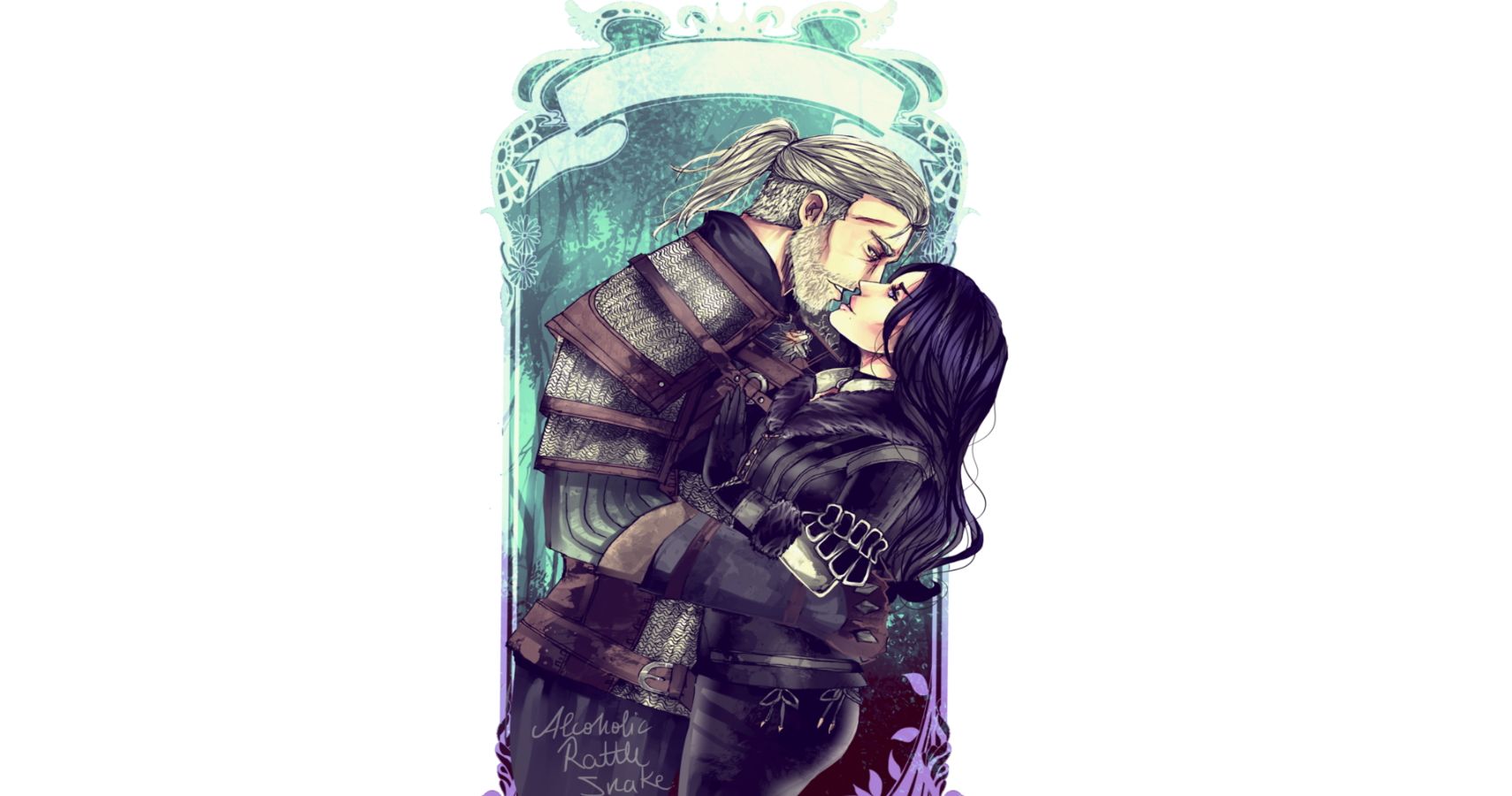 Geralt + Yennifer Manga Style