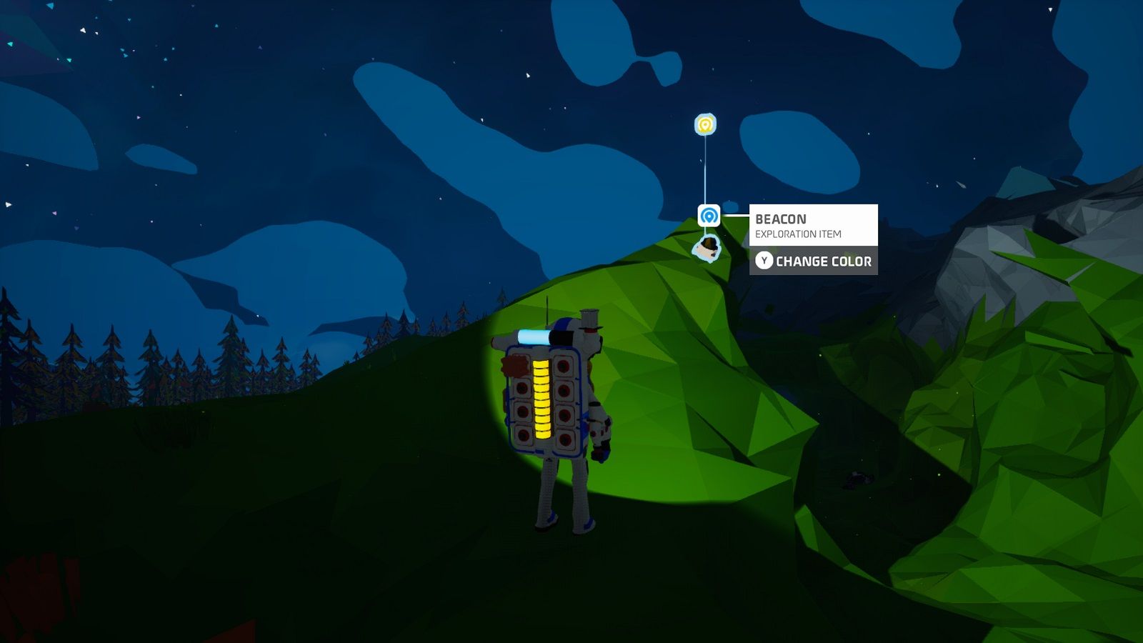 Beacon on planet