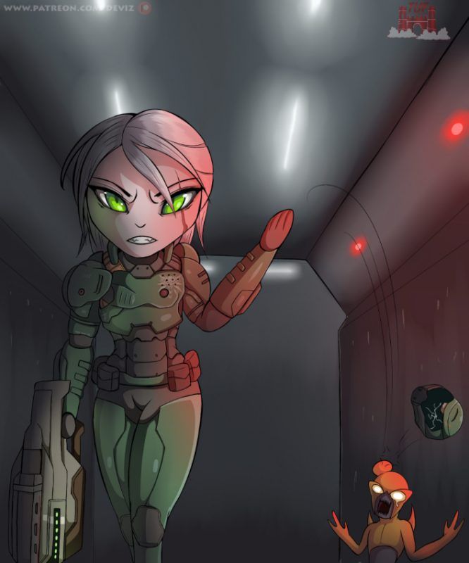 Ciri Chibi - Return Of The Doomslayer Fan Art