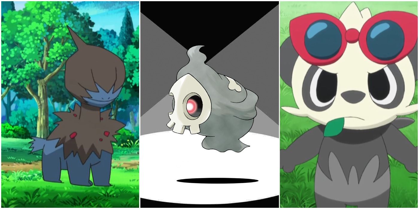 images of Dark, Ghost, and Fighting Pokemon 