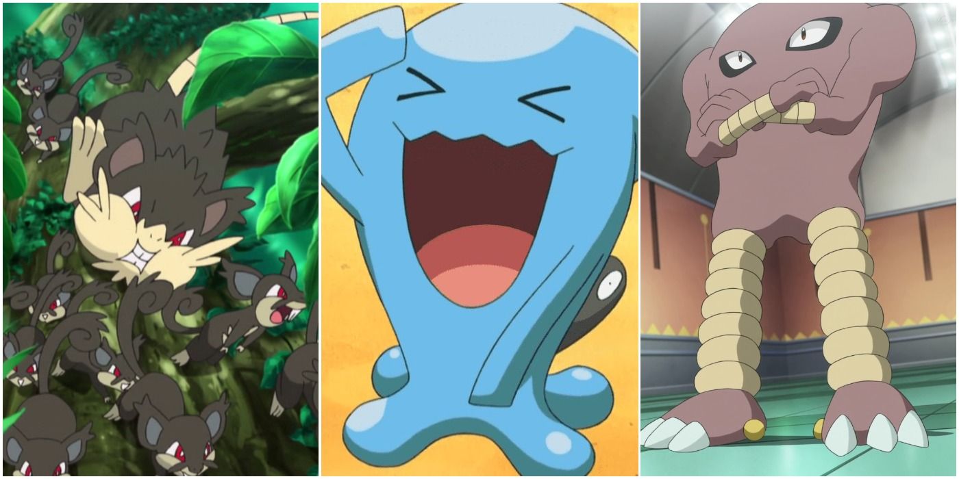 images of Dark, Psychic, and Fighting Pokemon