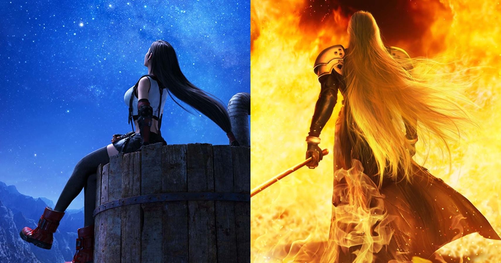 Final Fantasy 7 Remake New Artwork Tifa Sephiroth
