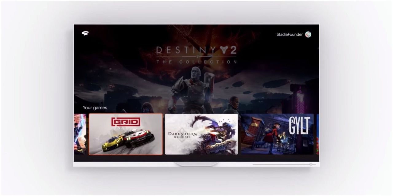 Google Stadia Interface