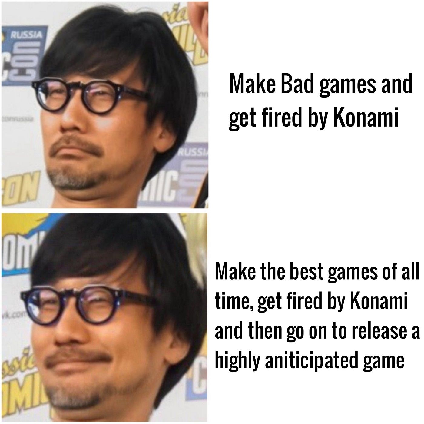 Hideo Kojima Drake Meme