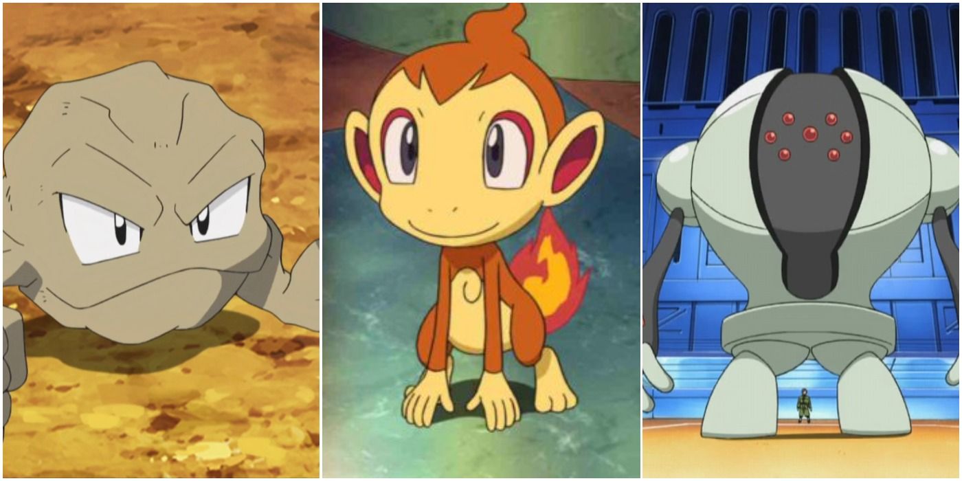 images of Rock, Fire, and Steel Pokemon