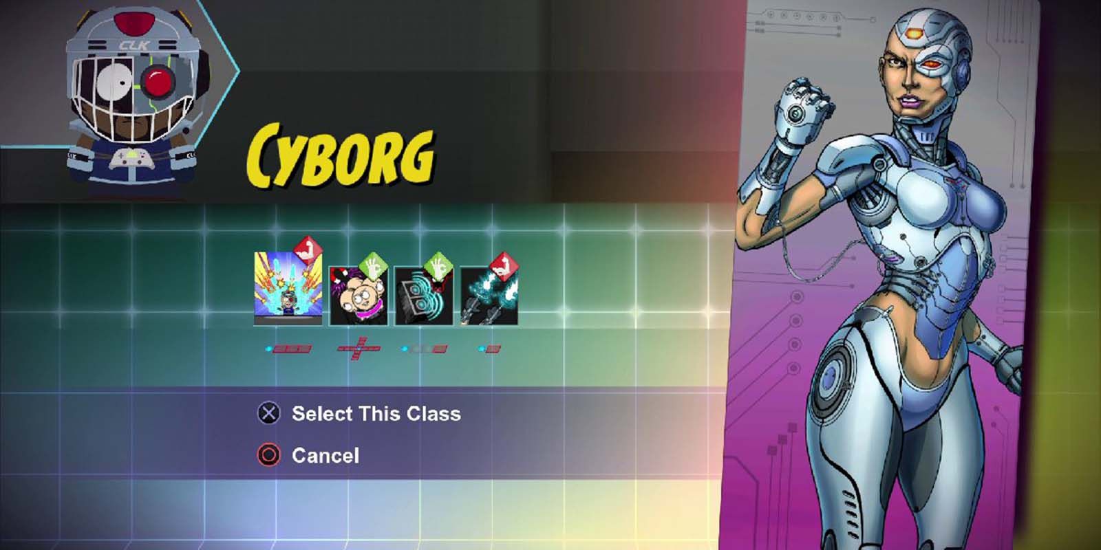 The Cyborg class from South Park: The Fractured But Whole