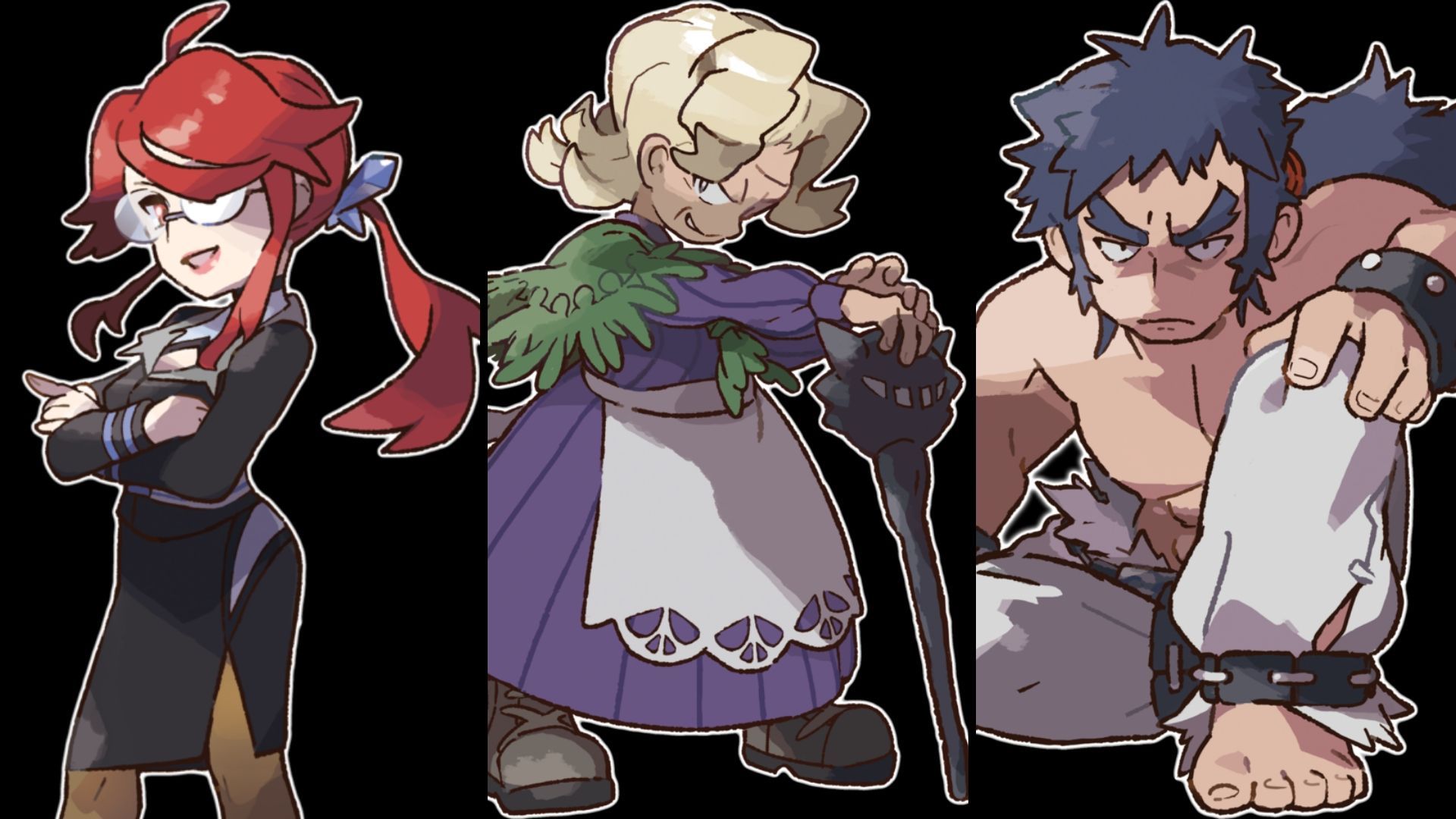 The Three Other Kanto Elite Four Members Assembled Pokemon