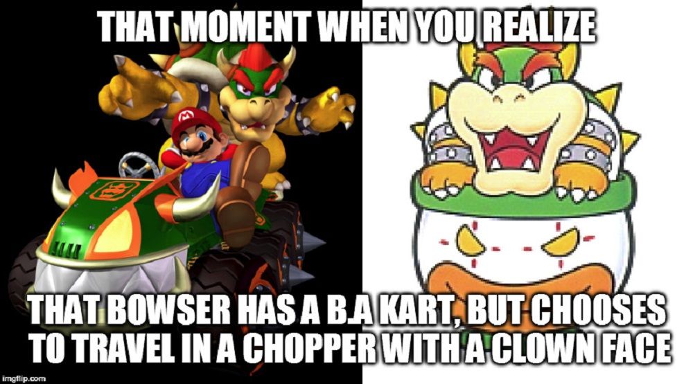 bowser kart meme