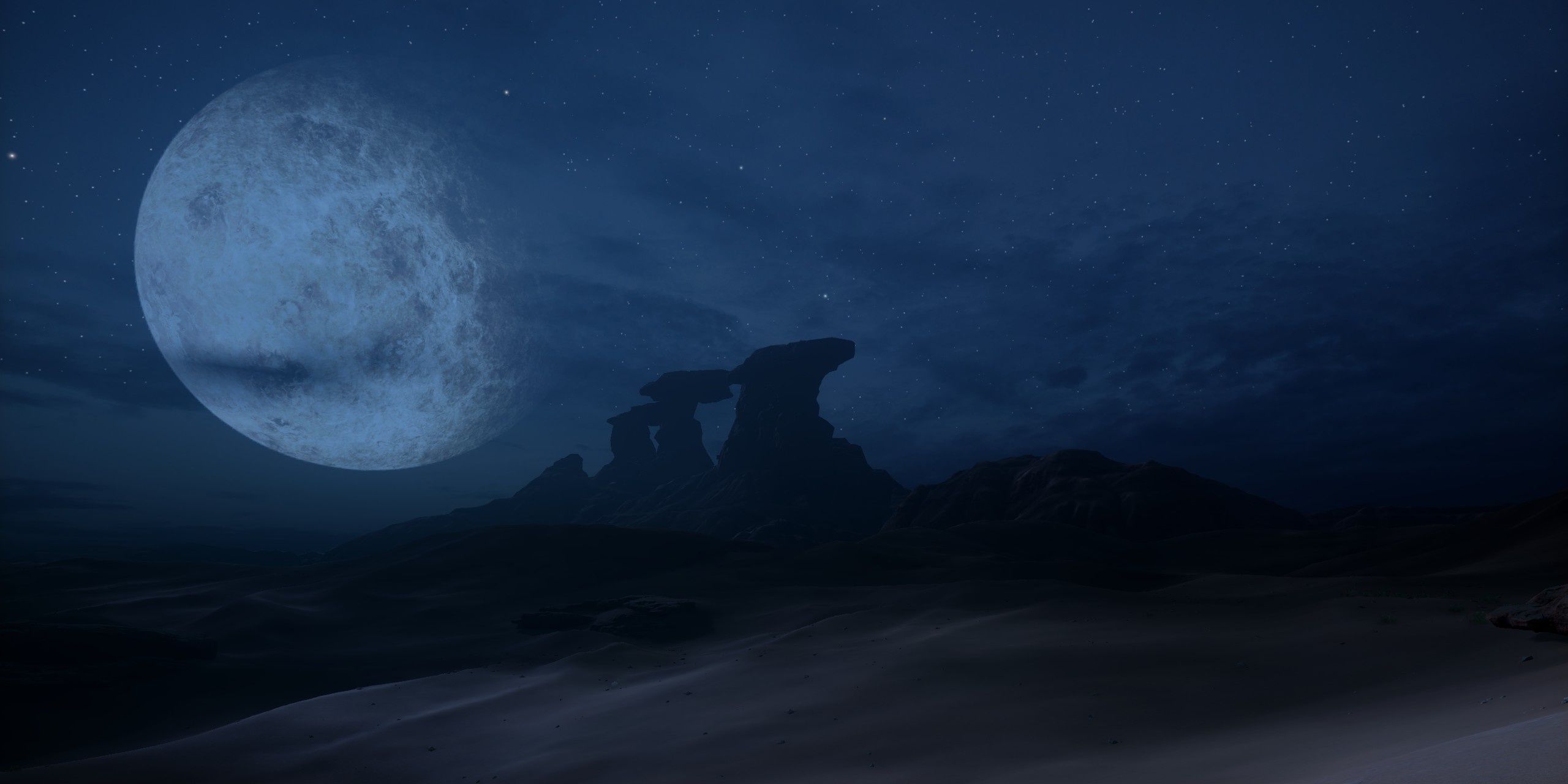 Landscape view of the hissing wastes