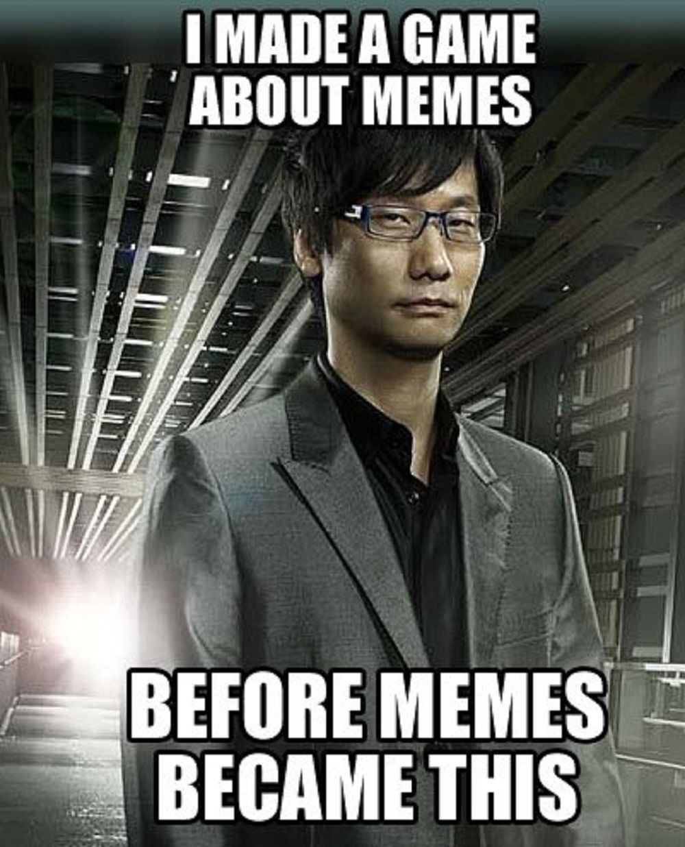 hideo kojima meme about memes