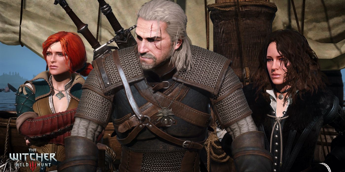 Geralt, Triss, and Yennefer