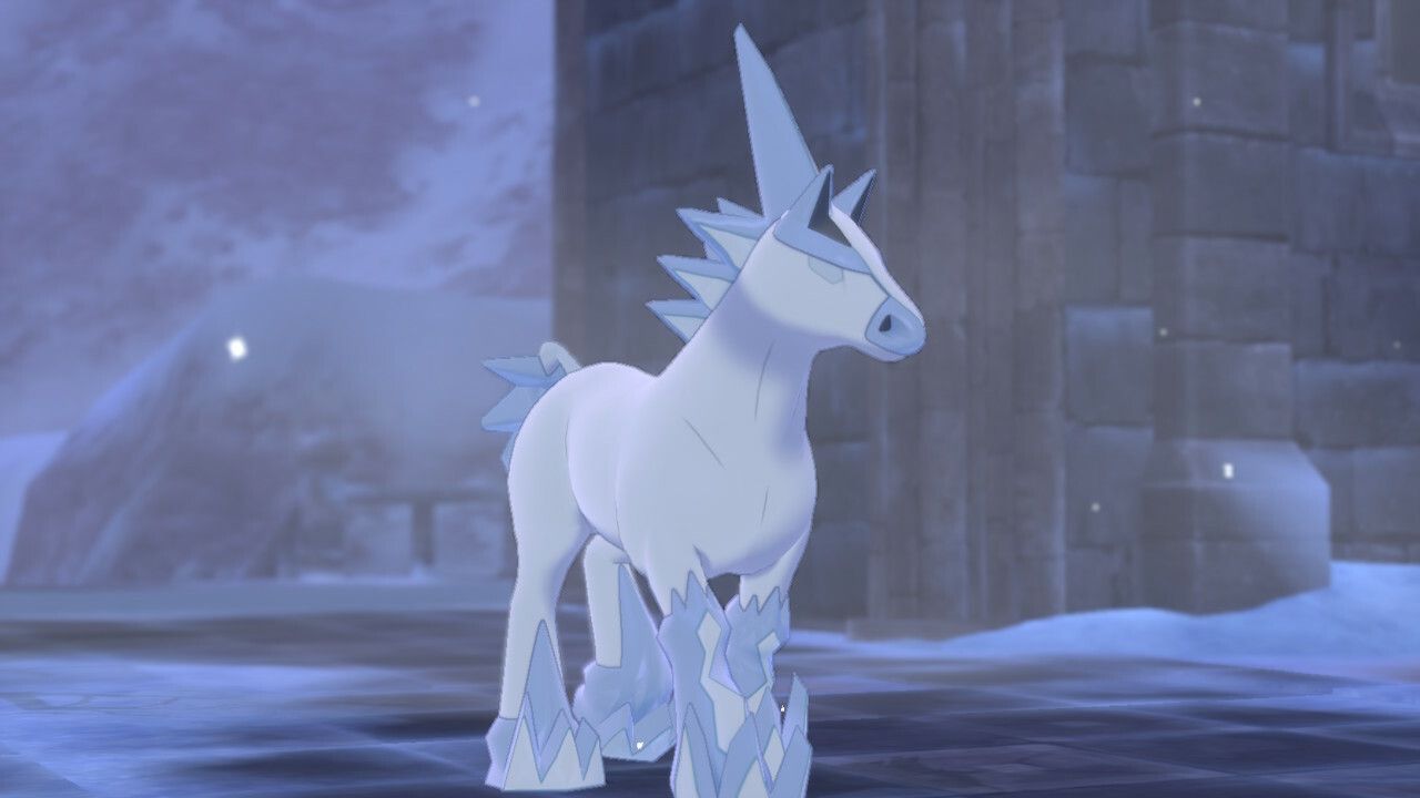 Glastrier pokemon sword and shield