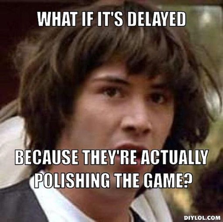 Keanu meme game delay