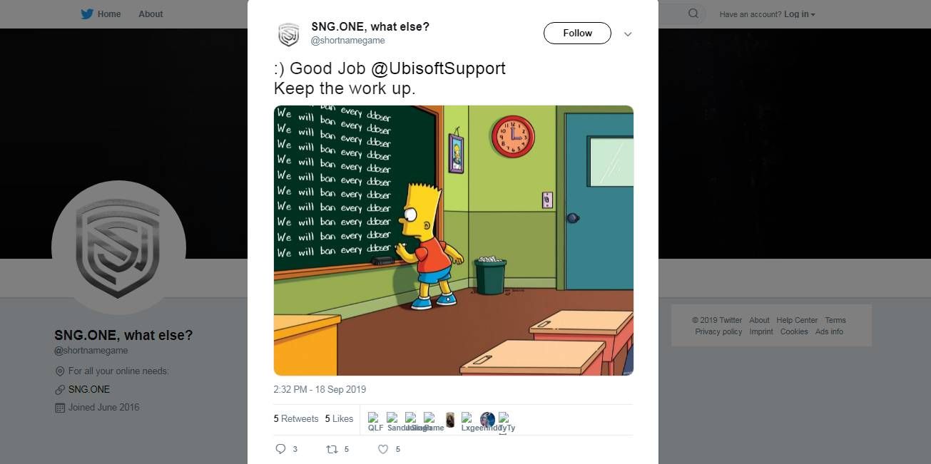 Rainbow Six Siege DDOS attack