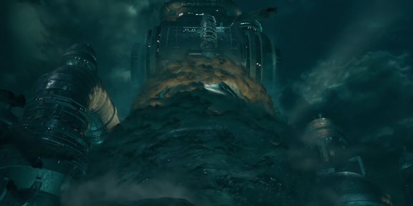 Shadows Shinra Headquarters Final Fantasy VII Remake