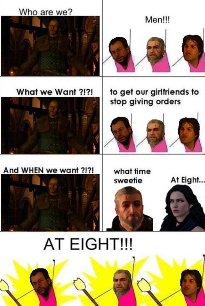 Witcher 3 Yennefer Is Geralt's Boss Meme