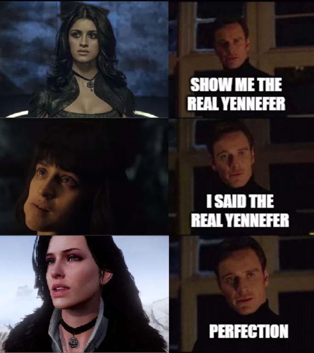 Witcher 3 Yennefer Versus Netflix Yennefer Meme