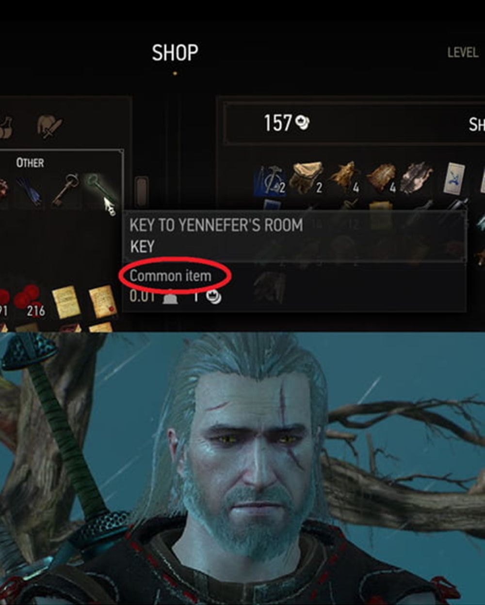 Witcher 3 Yennefer's Key Meme