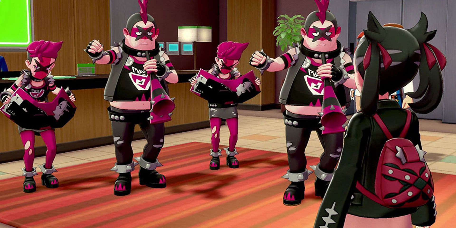 team yell rooting on Marnie