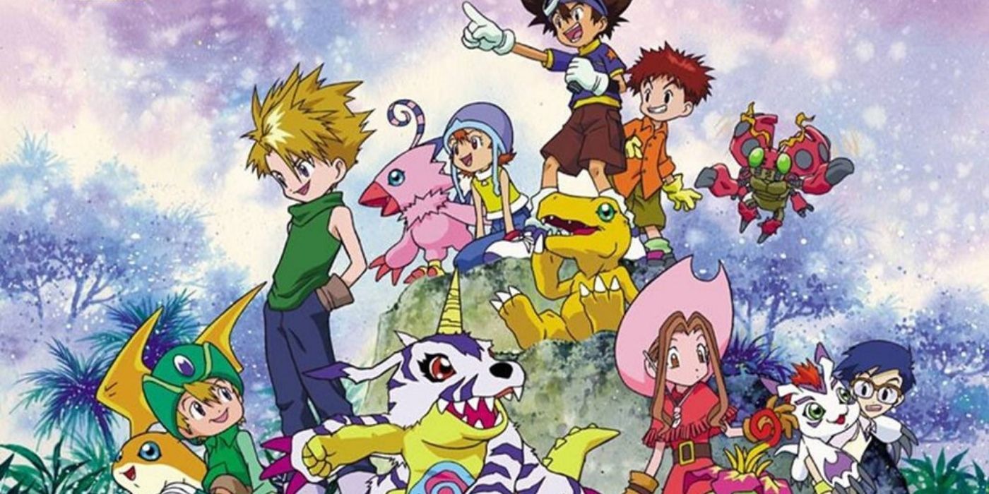 The original cast of the Digimon TV Anime series