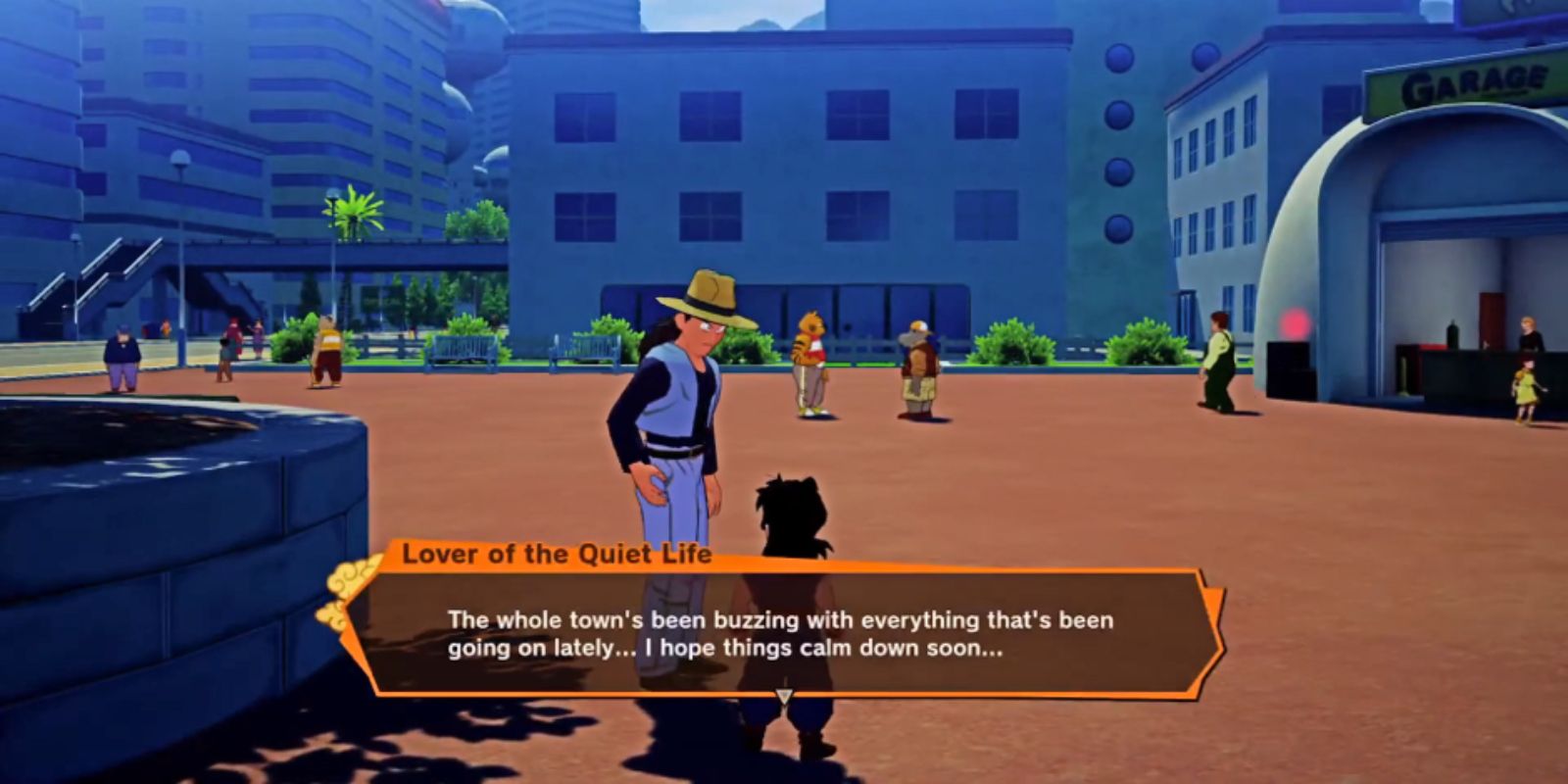 Dragon Ball Z Kakarot Gohan Talking To Civilian