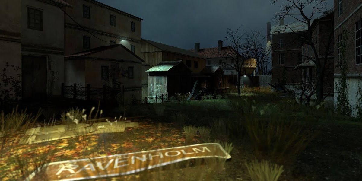 Half-Life 2 Ravenholm location at night