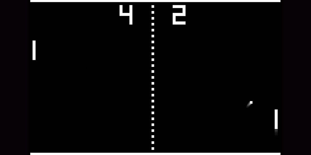 Original version of Pong gameplay
