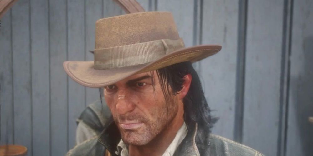 red dead online john marston close up