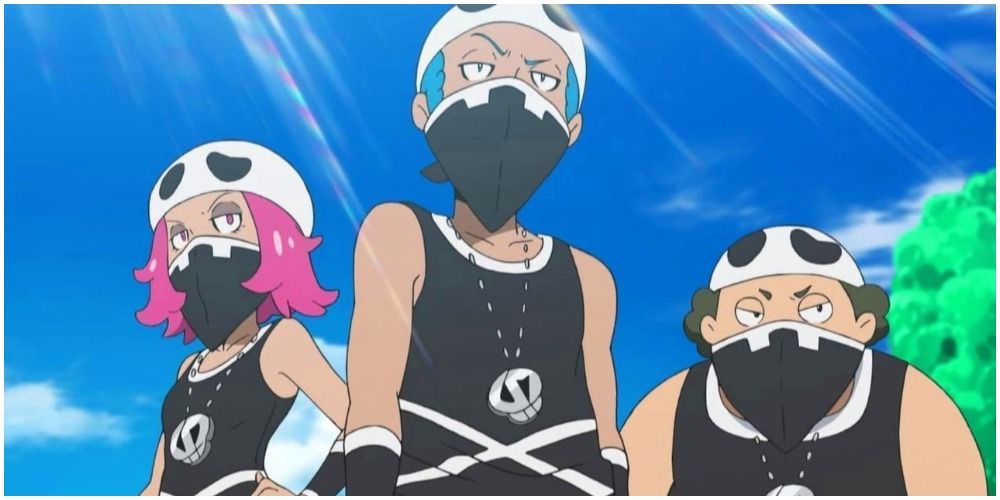 Team Skull loitering in the sun